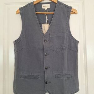 Beotyshow Men’s Gray‎ Cotton Canvas Vest size XS